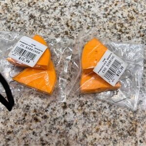 Cheese Earrings Green Bay Packers brand new 
2 pair